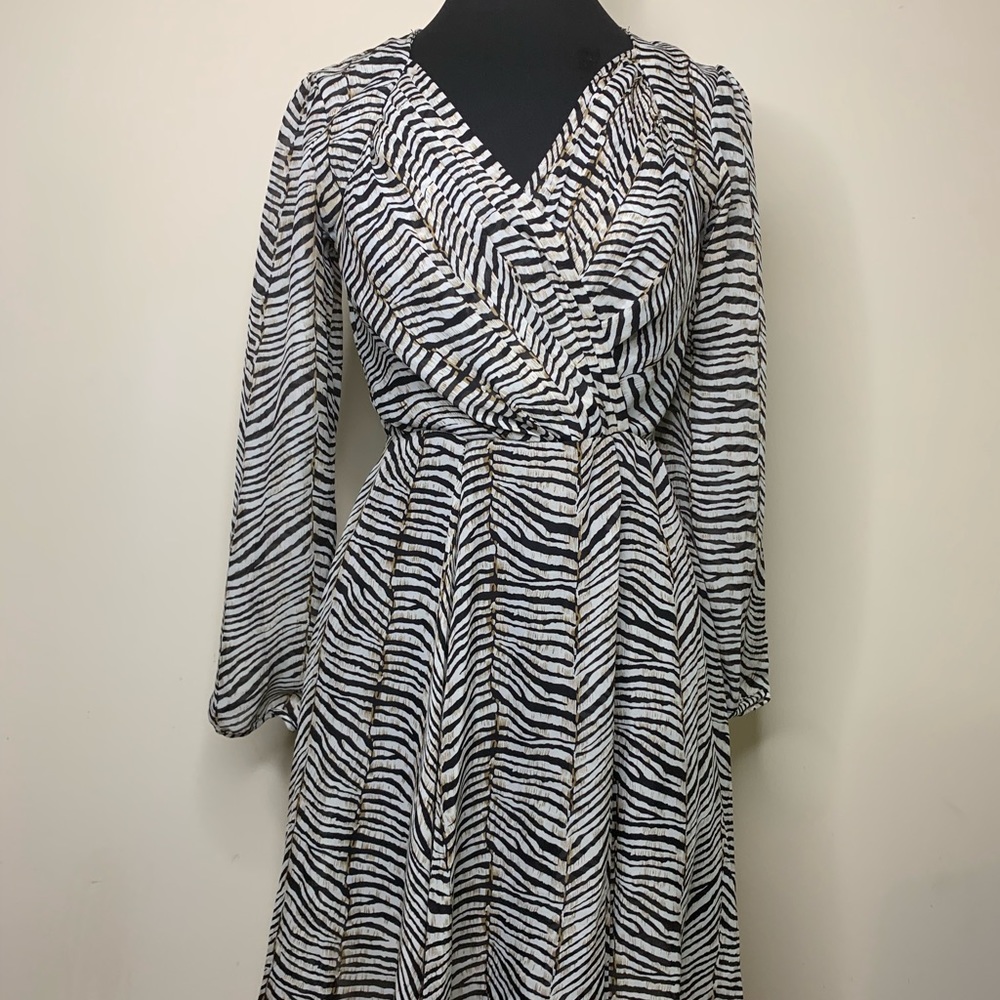 Printed knee length Chiffon dress size 10